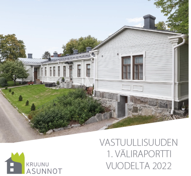 Kruunuasuntojen vastuullisuuden 1. väliraportti vuodelta 2022 on julkaistu